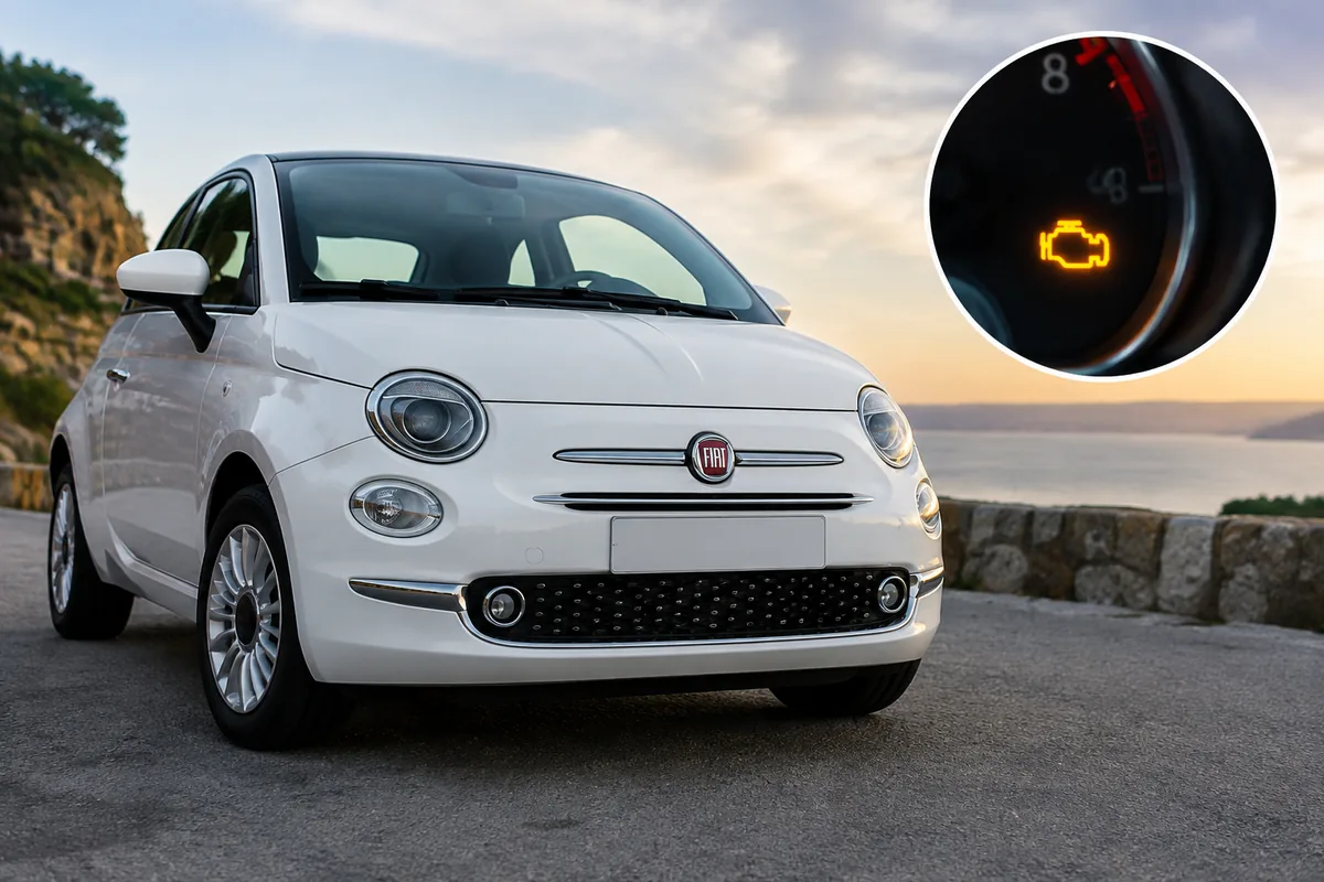 Fiat 500 qui affiche voyant moteur orange : quelles causes possibles ?