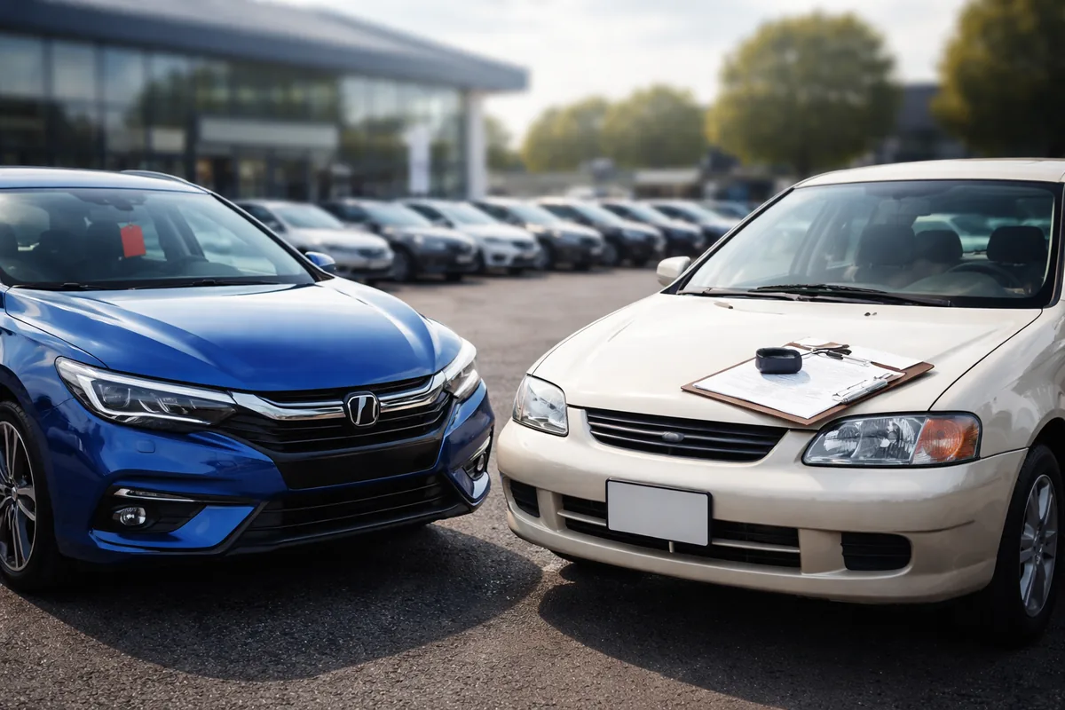 Les différences entre voitures neuves et d'occasion